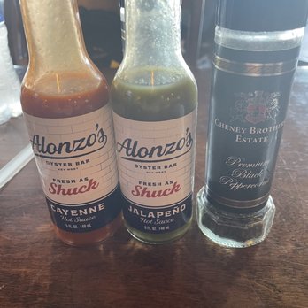 Alonzo's Oyster Bar - Sauces for oysters and other starters - Seafood Near Me - Key West, Florida Alonzo's Oyster Bar - Sauces for oysters and other starters - Seafood Near Me - Key West, Florida