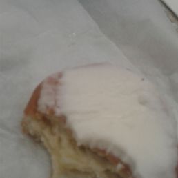 a half eaten donut a half eaten donut