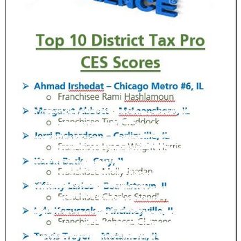 H&R Block - Top 10 District Tax Pro CES Scores! - Tax Services Near Me - Chicago, Illinois H&R Block - Top 10 District Tax Pro CES Scores! - Tax Services Near Me - Chicago, Illinois