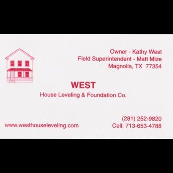 West House Leveling - Foundation Repair Near Me - Magnolia, Texas West House Leveling - Foundation Repair Near Me - Magnolia, Texas