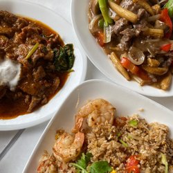 SriPraPhai Thai Restaurant - O-10. Shrimp Fried Rice C-32. Sauteed Beef in Oyster Sauce