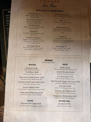 Menu photo 6 Far Corner San Diego, CA