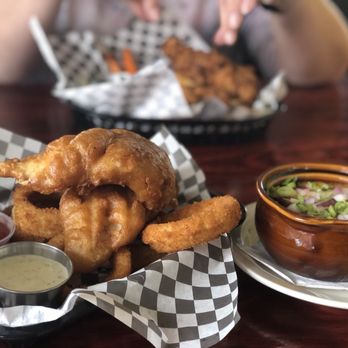 Shenanigans - The best fish and chips I've ever had! Real fresh fish! Onion rings had a really wonderfully flavor! - Irish Near Me - Long Beach, California