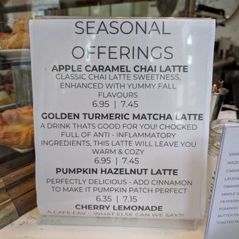 The Birchcliff - Seasonal Menu - Coffee & Tea Near Me - Toronto, Ontario
