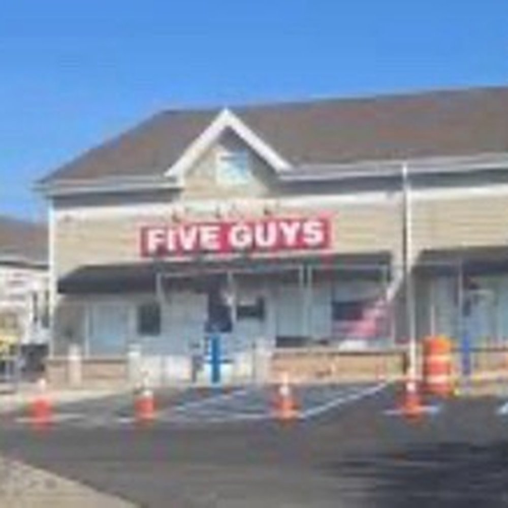 Five Guys - The outside - Hot Dogs Near Me - Shirley, New York