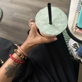 Freckleberry Teahouse - milk tea with coconut milk and coconut boba - Coffee & Tea Near Me - Galveston, Texas Freckleberry Teahouse - milk tea with coconut milk and coconut boba - Coffee & Tea Near Me - Galveston, Texas
