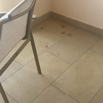 Iberostar Grand Rose Hall - Bird poop all over the balcony - Resorts Near Me - Little River, Alabama