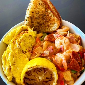 Eggs Up Grill - Shrimp & Grits Bowl - Breakfast & Brunch Near Me - Norfolk, Virginia
