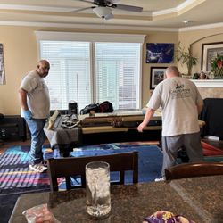 California Billiard Supply - Here is Manny and Alex installing the new table in Sunnyvale