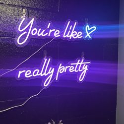 Coffee on 3rd - Neon sign in the bathroom
