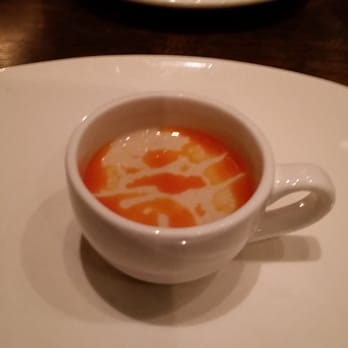 Ox - Creamy Mushroom Soup (complimentary amuse bouche) - Argentine Near Me - Portland, Oregon Ox - Creamy Mushroom Soup (complimentary amuse bouche) - Argentine Near Me - Portland, Oregon