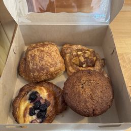 Pain Au Chocolat, Apple Danish, Cheese Berry Danish, Carrot Cake Muffin Pain Au Chocolat, Apple Danish, Cheese Berry Danish, Carrot Cake Muffin