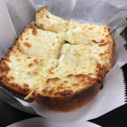 Garlic cheese bread.