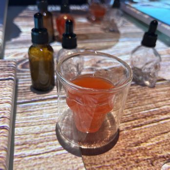 7 Paintings - Blood orange and agave mocktail. Meh. - Dinner Theater Near Me - Mountain View, California