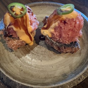 Ichijiku Sushi - Spicy tuna crispy rice - Sushi Bars Near Me - Houston, Texas Ichijiku Sushi - Spicy tuna crispy rice - Sushi Bars Near Me - Houston, Texas
