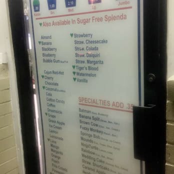 Al's Snowball - The menu - Ice Cream & Frozen Yogurt Near Me - Bedford, Texas
