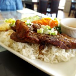 Pho Happy Noodles - CD2. Com Suon Heo Nuong Dish; Grilled Pork Chop rice plate with egg