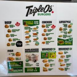 Triple O's - Menu Nov 2022