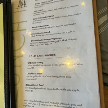 Tavolino - Menu - Italian Near Me - Foxborough, Massachusetts