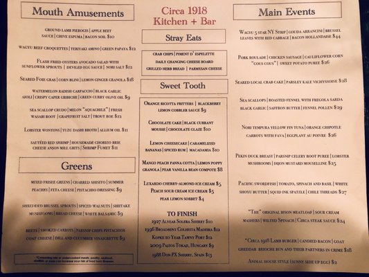 Menu photo 1 Circa 1918 Newport News, VA