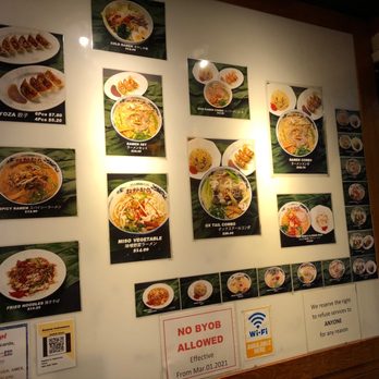 Ramen Nakamura - The inside wall photos of their dishes - Ramen Near Me - Honolulu, Hawaii Ramen Nakamura - The inside wall photos of their dishes - Ramen Near Me - Honolulu, Hawaii