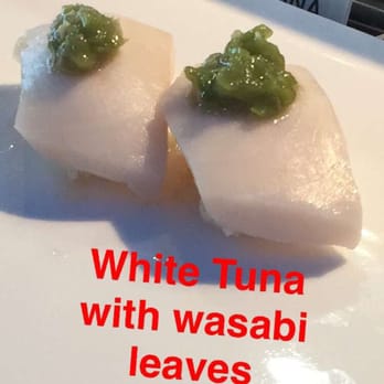 Sakura Grill - White tune w/ wasabi leaves - Japanese Near Me - Ashburn, Virginia Sakura Grill - White tune w/ wasabi leaves - Japanese Near Me - Ashburn, Virginia