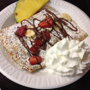 Bonjour Montclair Cafe - Strawberry N Banana Crepes - Creperies Near Me - Montclair, New Jersey