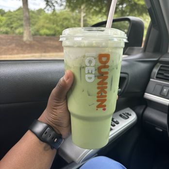 Dunkin Donuts - iced matcha, 3 pumps of liquid sugar, and cold foam. should be about $5.86 for a small! - Donuts Near Me - Austell, Georgia Dunkin Donuts - iced matcha, 3 pumps of liquid sugar, and cold foam. should be about $5.86 for a small! - Donuts Near Me - Austell, Georgia