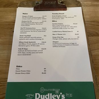 Bakers Bar & Restaurant - Menu - Pubs Near Me - Dublin, D Bakers Bar & Restaurant - Menu - Pubs Near Me - Dublin, D