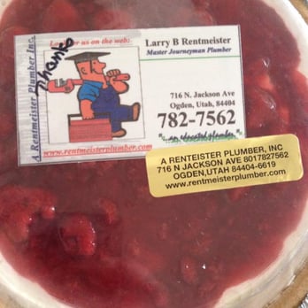 A Rentmeister Plumber - A lovely homemade thank-you pie! - Plumbing Near Me - Ogden, Utah A Rentmeister Plumber - A lovely homemade thank-you pie! - Plumbing Near Me - Ogden, Utah