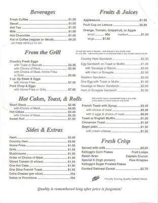 Menu photo 7 Frost Cafe Culpeper, VA