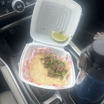 Salsa Limón - Keep in mind this is a street taco (tiny size tortilla) for $5 dollars. No bueno. - Tacos Near Me - Fort Worth, Texas Salsa Limón - Keep in mind this is a street taco (tiny size tortilla) for $5 dollars. No bueno. - Tacos Near Me - Fort Worth, Texas