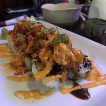 Sakura Blue - Fish hat specialty roll - Japanese Near Me - Louisville, Kentucky Sakura Blue - Fish hat specialty roll - Japanese Near Me - Louisville, Kentucky