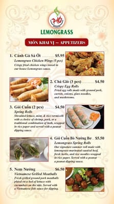 Menu photo 7 Lemongrass Leominster, MA Menu photo 7 Lemongrass Leominster, MA
