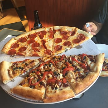 Dewey's Pizza - Half pepperoni and half southwest BBQ Chicken - Pizza Near Me - Miamisburg, Ohio Dewey's Pizza - Half pepperoni and half southwest BBQ Chicken - Pizza Near Me - Miamisburg, Ohio