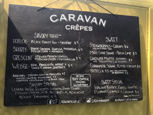 Menu photo 6 Caravan Crêpes Seattle, WA