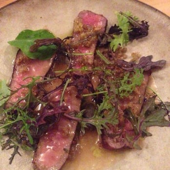 The Progress - Grilled beef with mustard-miso oyster sauce - New American Near Me - San Francisco, California The Progress - Grilled beef with mustard-miso oyster sauce - New American Near Me - San Francisco, California