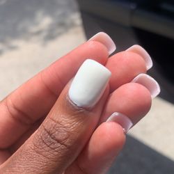 Montrose Nails - Uneven paint on thumbs