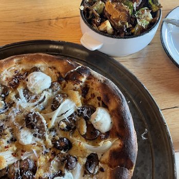 The Kitchen Table - Mushroom Pizza and Brussel Sprouts - American Near Me - Clermont, Kentucky