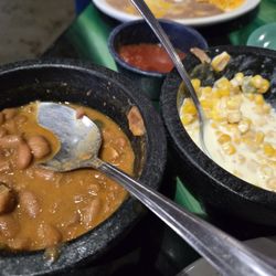 Cazadorez Mexican Restaurant - Sharon beans & Mexican corn