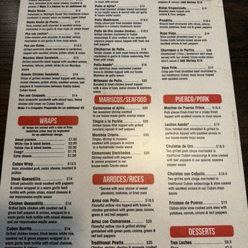 Mambos Cuban Cafe - Menu - Cuban Near Me - Jacksonville, Florida