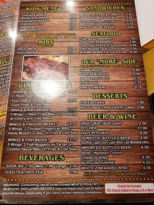 Menu photo 3 Wings and More Restaurant Fort Lauderdale, FL Menu photo 3 Wings and More Restaurant Fort Lauderdale, FL