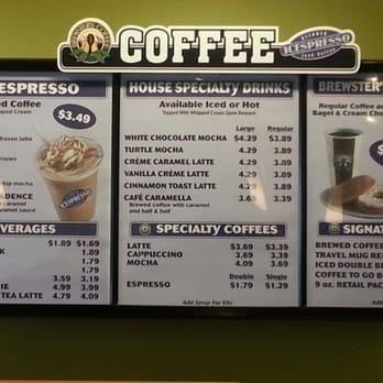 Big Apple Bagels - Coffee menu - Bagels Near Me - Davison, Michigan