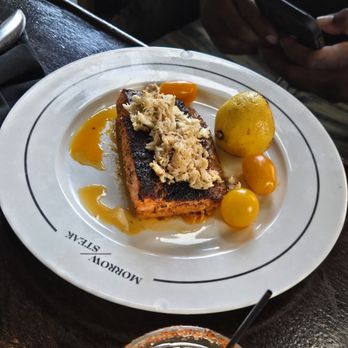 Morrow Steak - Salmon with crab topping - Steakhouses Near Me - New Orleans, Louisiana
