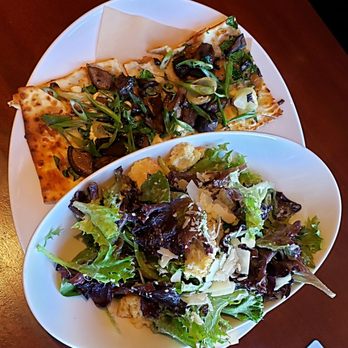 Seasons 52 - Four mushroom flat bread & caesar salad. - New American Near Me - Raleigh, North Carolina Seasons 52 - Four mushroom flat bread & caesar salad. - New American Near Me - Raleigh, North Carolina