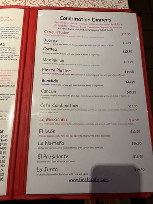 Menu photo 5 Fiesta Cafe Champaign, IL