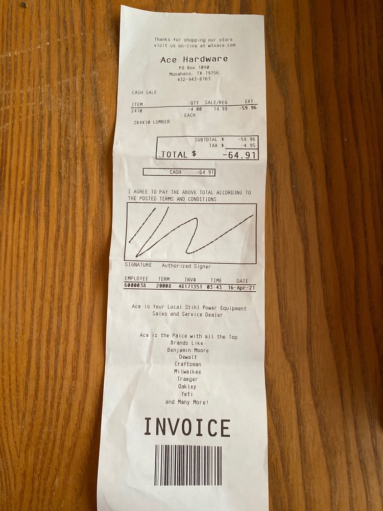 ACE HARDWARE MONAHANS Updated September 2024 410 S Betty Ave