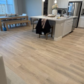 Capital Valley Floors - Before is carpet. After is the Luxury Vinyl Planks. - Flooring Near Me