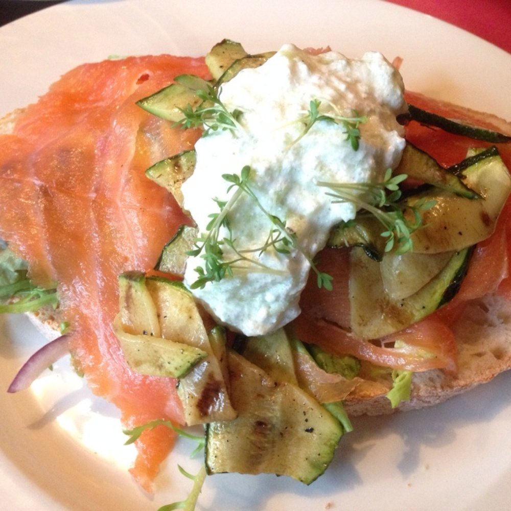 Café Kale - Smoked Salmon with zucchini - Gastropubs Near Me - Amsterdam, New Hampshire Café Kale - Smoked Salmon with zucchini - Gastropubs Near Me - Amsterdam, New Hampshire
