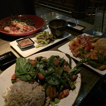 Roka - Roasted Teriyaki Vegetables Chicken Fried Rice Edamame - Asian Fusion Near Me - Tulsa, Oklahoma
